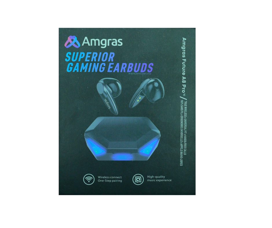 Amgrass A8 Pro Wireless Gaming Earbuds