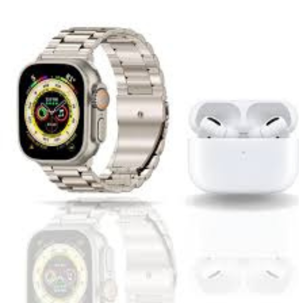 i20 Ultra Smart watch With Earpods 10in1